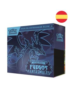 Estuche Entrenador Elite cartas Fuegos Fantasmales Pokemon