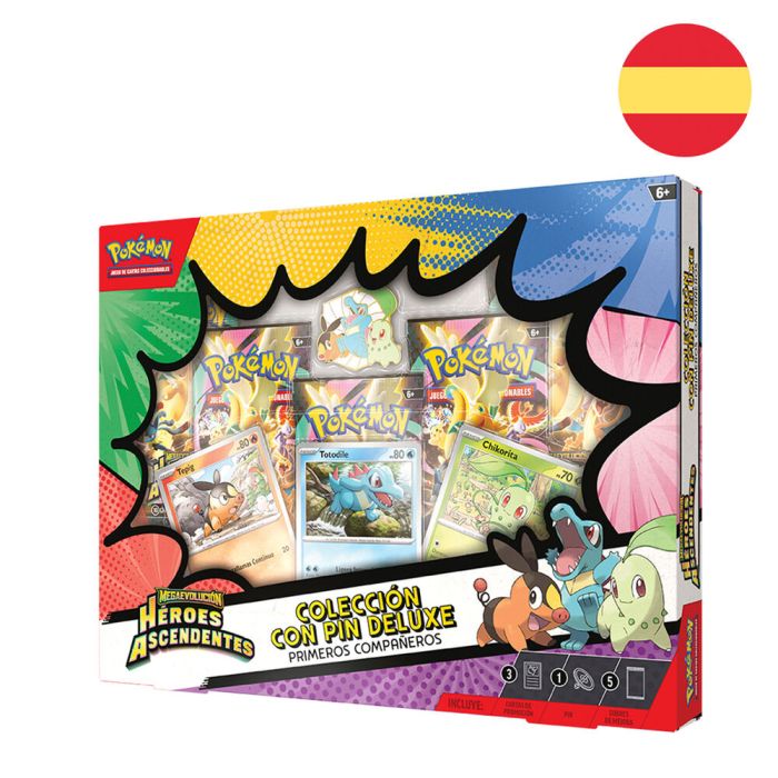 Blister juego cartas Pin Deluxe Heroes Ascendentes Pokemon