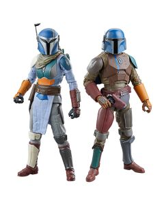 BLISTER 2 FIGURAS MANDALORIAN & SHRIEK-HAWK TRAINERS THE MANDALORIAN STAR WARS 15CM
