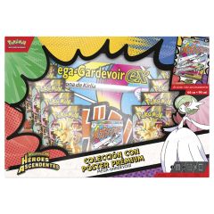 Blister cartas Mega Lucario Premium Poster Collection Heroes Ascendentes Pokemon