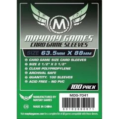 FUNDA MAYDAY CARD GAME 63.5MM X 88 MM VERDE (100)