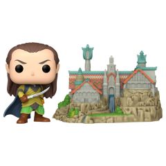 FIGURA POP TOWN EL SEÑOR DE LOS ANILLOS LORD ELROND WITH RIVENDELL
