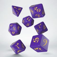 QW DADOS CLASSIC RPG PURPLE & YELLOW SET (7)
